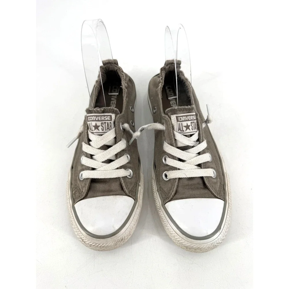 Converse Shoreline Slip On Women Size 5 Gray Canvas Low Top Gorpcore Casual - Picture 2 of 7